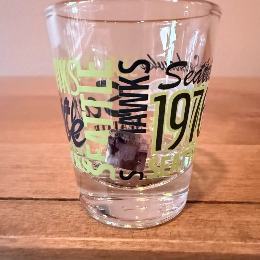 Seattle Seahawks 1976 licensed shot glass